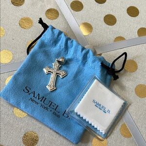 NWOT Samuel B. Silver Cross Pendant